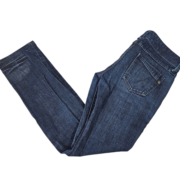 Express Zelda Dark Wash Stretch Denim Skinny Jeans Size 0‎ Short Women's - Picture 1 of 11